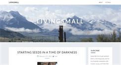 Desktop Screenshot of livingsmallblog.com
